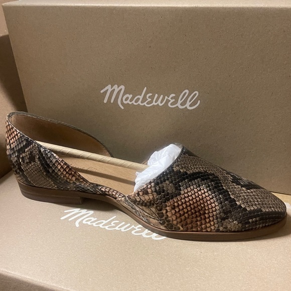 Madewell Marisa D’Orsay Flat - Snake - Picture 4 of 5
